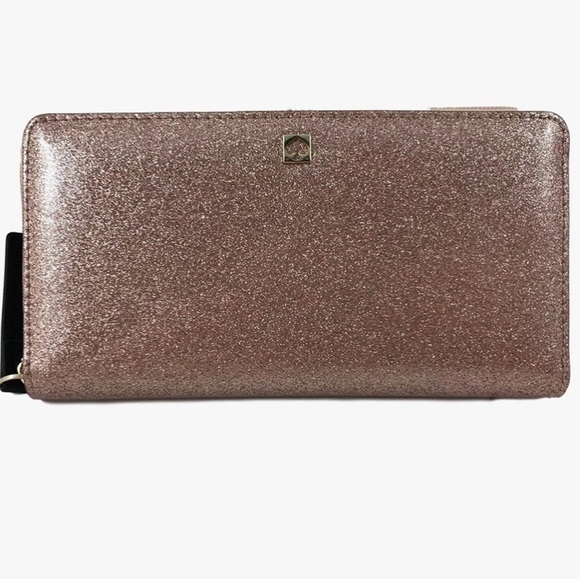 Kate Spade Mavis Street Neda Continental Zip Wallet, Sparkle Rose